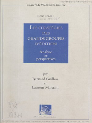 cover image of Les stratégies des grands groupes d'édition